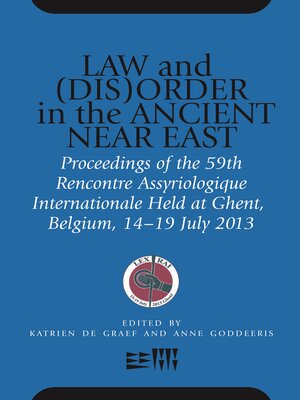 cover image of Law and (Dis)Order in the Ancient Near East